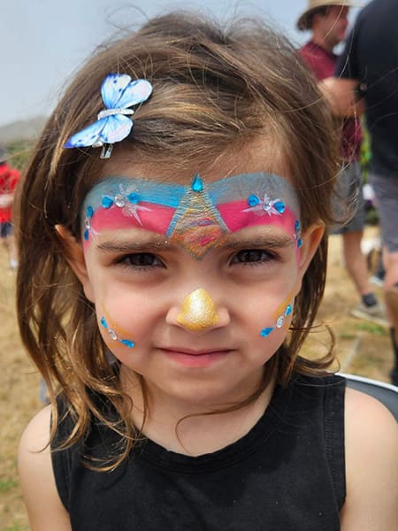 Face Painter for Birthday Parties. Fairytale Endings Entertainment.
